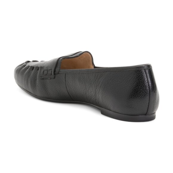 BERNARDO Black Made In Brazil Leather Sage Penny Loafers - Picture 2 of 3